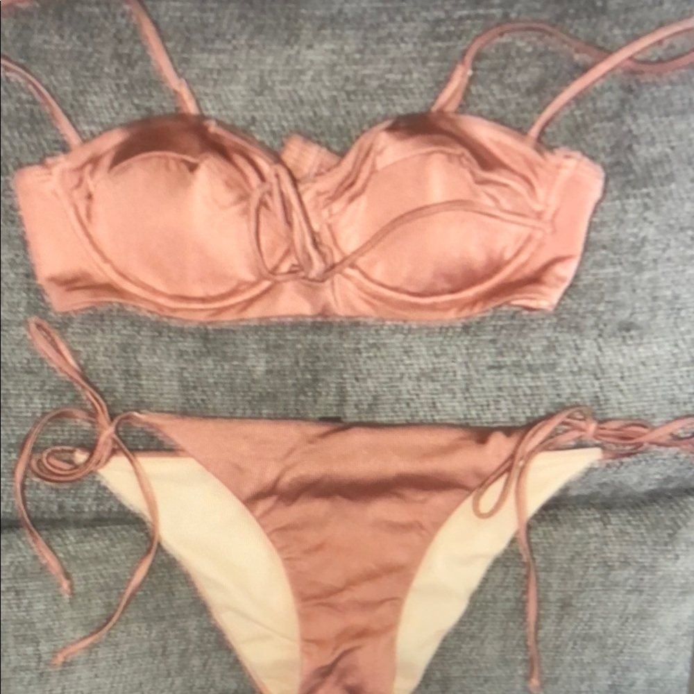 LA Hearts Rose Gold Bikini